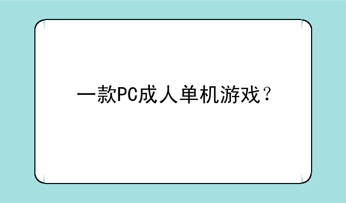 一款PC成人单机游戏？